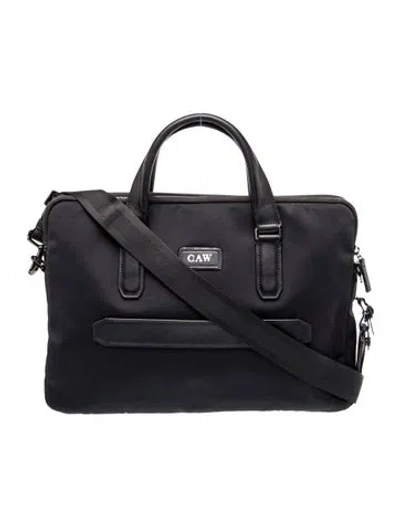 Pre-owned Tumi Nylon Messenger Bag In Black