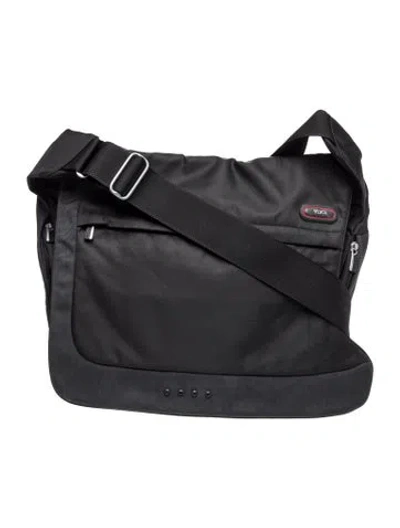 Pre-owned Tumi Nylon Messenger Bag In Black