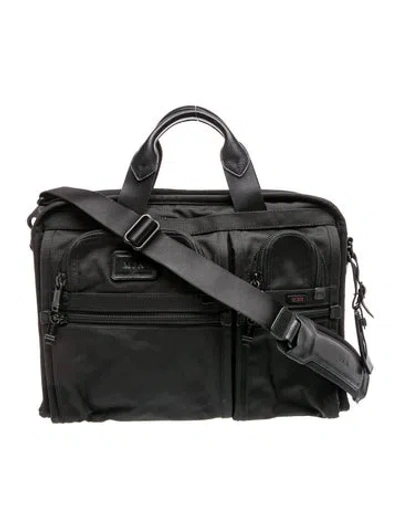 Pre-owned Tumi Nylon Messenger Bag In Black