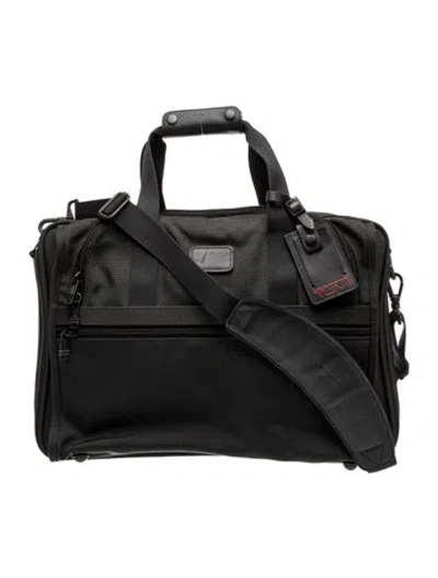 Pre-owned Tumi Nylon Messenger Bag In Black