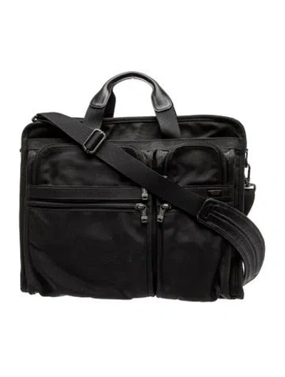 Pre-owned Tumi Nylon Messenger Bag In Black