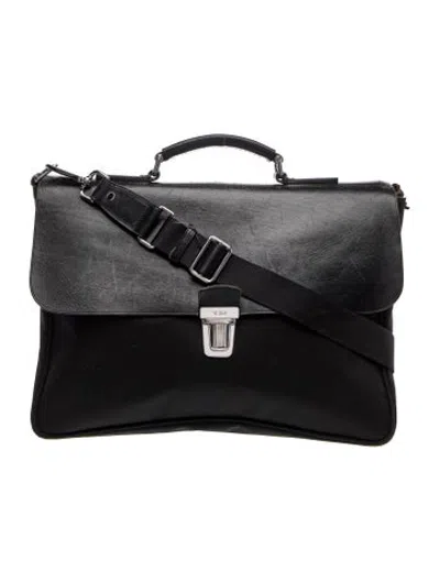 Pre-owned Tumi Nylon Messenger Bag In Black