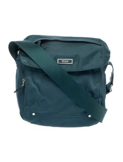 Pre-owned Tumi Nylon Messenger Bag In Blue