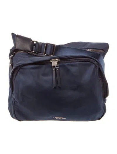 Pre-owned Tumi Nylon Messenger Bag In Blue