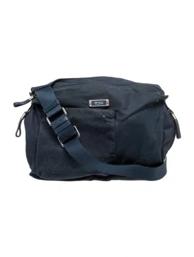 Pre-owned Tumi Nylon Messenger Bag In Blue