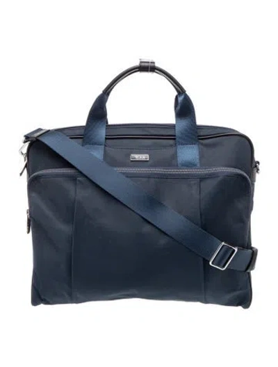 Pre-owned Tumi Nylon Messenger Bag In Blue