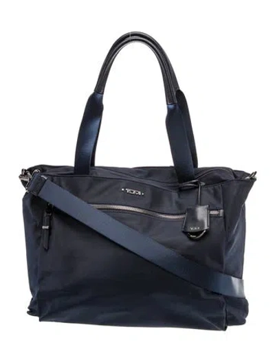 Pre-owned Tumi Nylon Messenger Bag In Blue