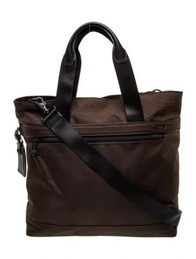 Pre-owned Tumi Nylon Messenger Bag In Brown