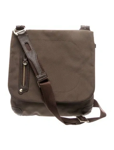 Pre-owned Tumi Nylon Messenger Bag In Brown