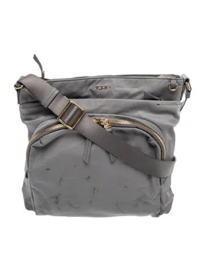 Pre-owned Tumi Nylon Messenger Bag In Gray