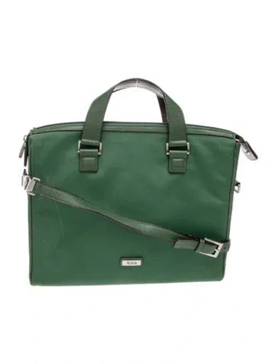 Pre-owned Tumi Nylon Messenger Bag In Green