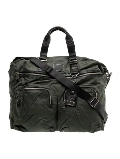 Pre-owned Tumi Nylon Messenger Bag In Green