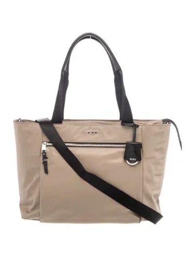 Pre-owned Tumi Nylon Messenger Bag In Neutrals