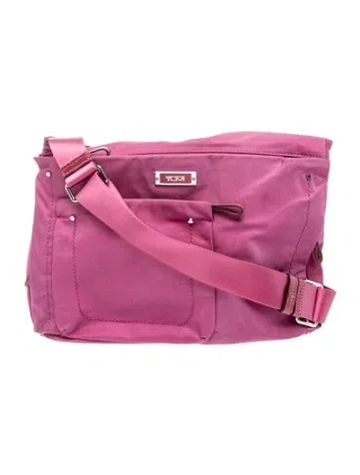 Pre-owned Tumi Nylon Messenger Bag In Purple