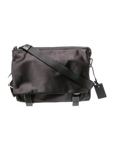 Pre-owned Tumi Nylon Messenger Bag W/ Tags In Black