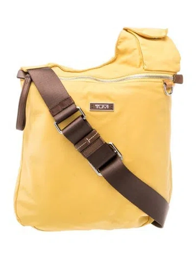 Pre-owned Tumi Nylon Messenger Bag In Yellow