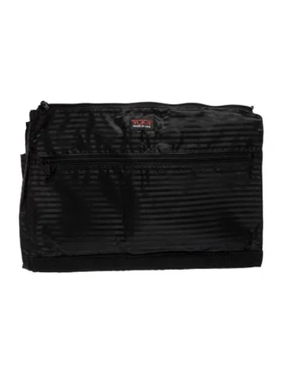 Pre-owned Tumi Nylon Portfolio In Black