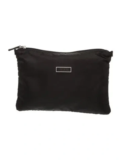 Pre-owned Tumi Nylon Portfolio In Black