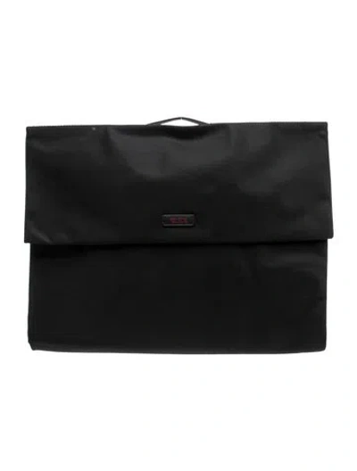 Pre-owned Tumi Nylon Portfolio In Black