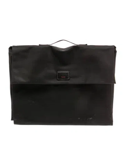 Pre-owned Tumi Nylon Portfolio In Black