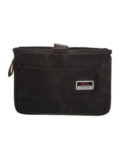 Pre-owned Tumi Nylon Portfolio In Black