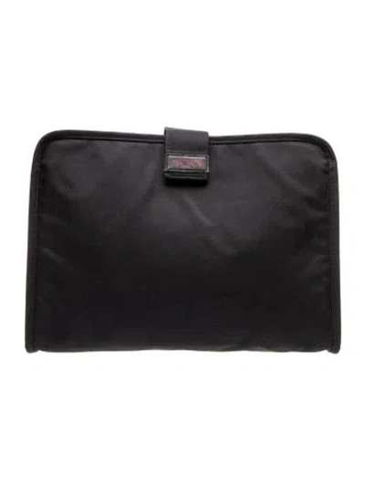 Pre-owned Tumi Nylon Portfolio In Black
