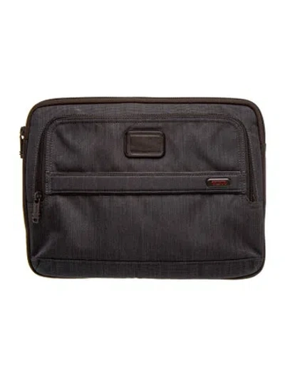 Pre-owned Tumi Nylon Portfolio In Black