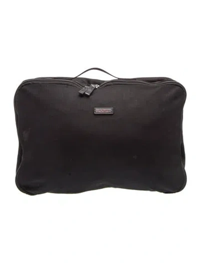 Pre-owned Tumi Nylon Portfolio In Black