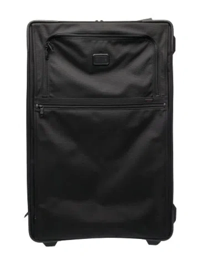 Pre-owned Tumi Nylon Rolling Suitcase In Black