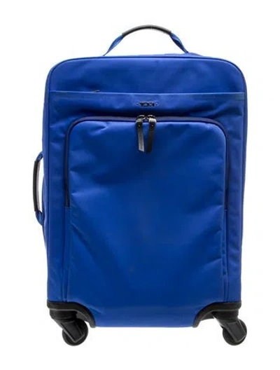 Pre-owned Tumi Nylon Rolling Suitcase In Blue