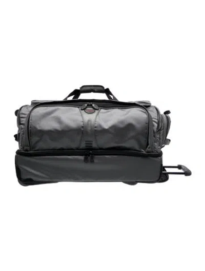 Pre-owned Tumi Nylon Rolling Suitcase In Gray
