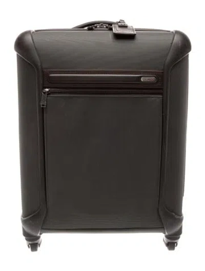 Pre-owned Tumi Nylon Rolling Suitcase In Green