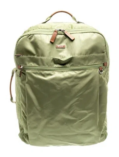 Pre-owned Tumi Nylon Rolling Suitcase In Green