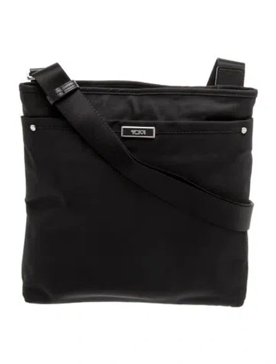 Pre-owned Tumi Nylon Shoulder Bag In Black