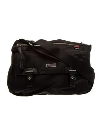 Pre-owned Tumi Nylon Shoulder Bag In Black