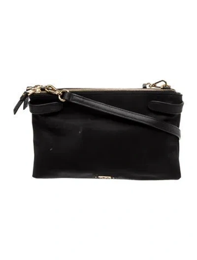 Pre-owned Tumi Nylon Shoulder Bag In Black