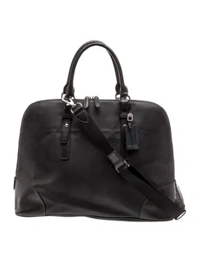 Pre-owned Tumi Nylon Shoulder Bag In Black