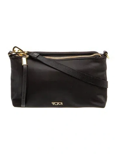 Pre-owned Tumi Nylon Shoulder Bag In Black