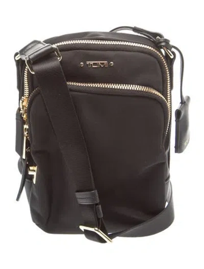 Pre-owned Tumi Nylon Shoulder Bag In Black