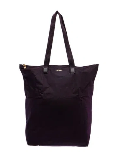 Pre-owned Tumi Nylon Shoulder Bag In Black