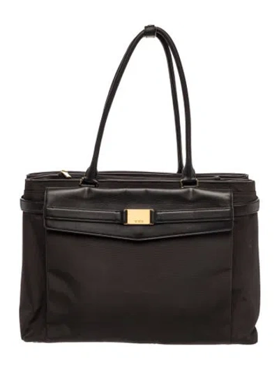 Pre-owned Tumi Nylon Shoulder Bag In Black