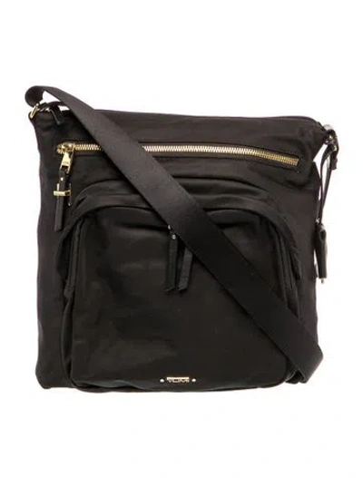 Pre-owned Tumi Nylon Shoulder Bag In Black