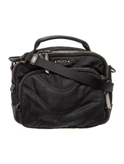 Pre-owned Tumi Nylon Shoulder Bag In Black