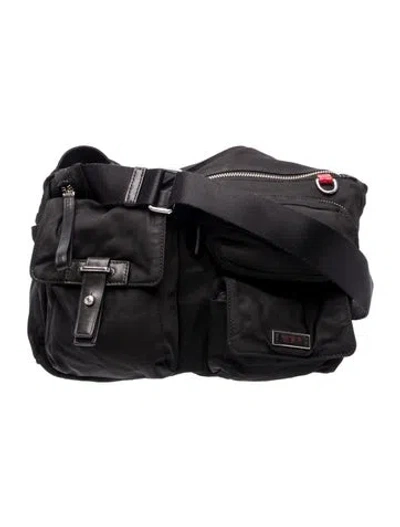 Pre-owned Tumi Nylon Shoulder Bag In Black
