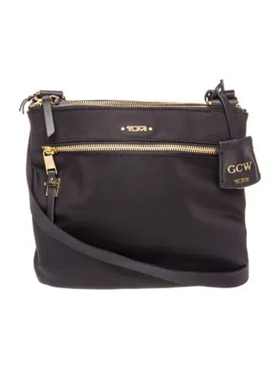 Pre-owned Tumi Nylon Shoulder Bag In Black