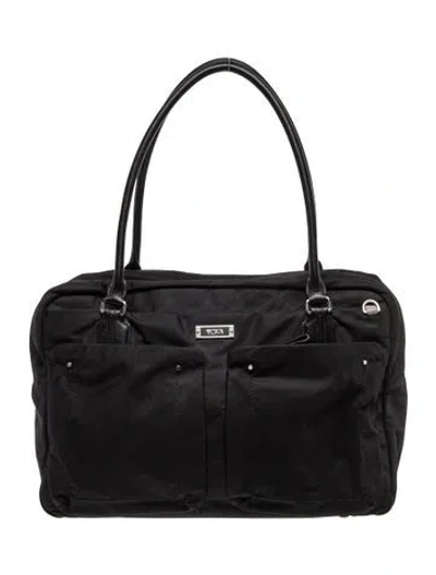 Pre-owned Tumi Nylon Shoulder Bag In Black