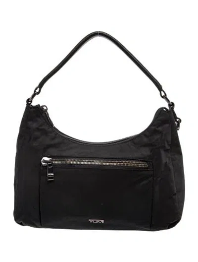 Pre-owned Tumi Nylon Shoulder Bag In Black