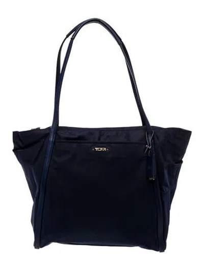 Pre-owned Tumi Nylon Shoulder Bag In Blue