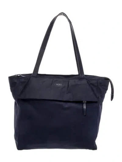 Pre-owned Tumi Nylon Shoulder Bag In Blue