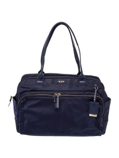 Pre-owned Tumi Nylon Shoulder Bag In Blue